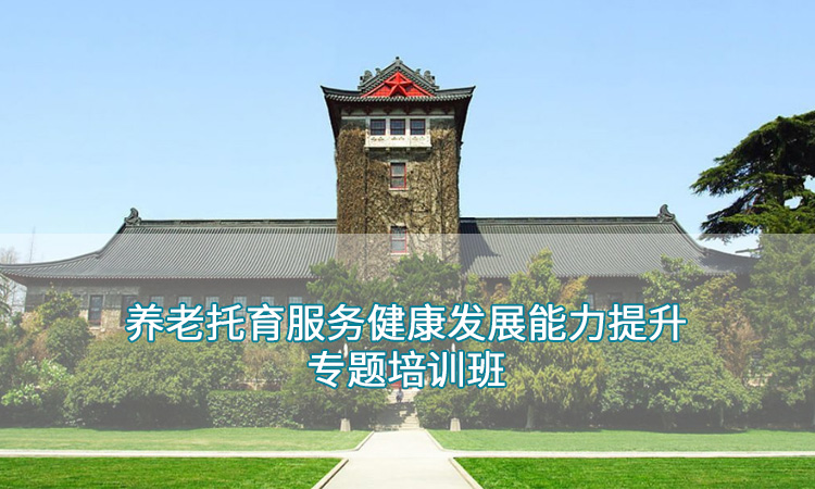 南京大学养老托育服务健康发展能力提升专题培训班